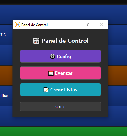 Panel de control